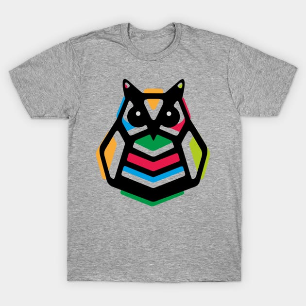 Rainbow Anigami Owl T-Shirt by XOOXOO